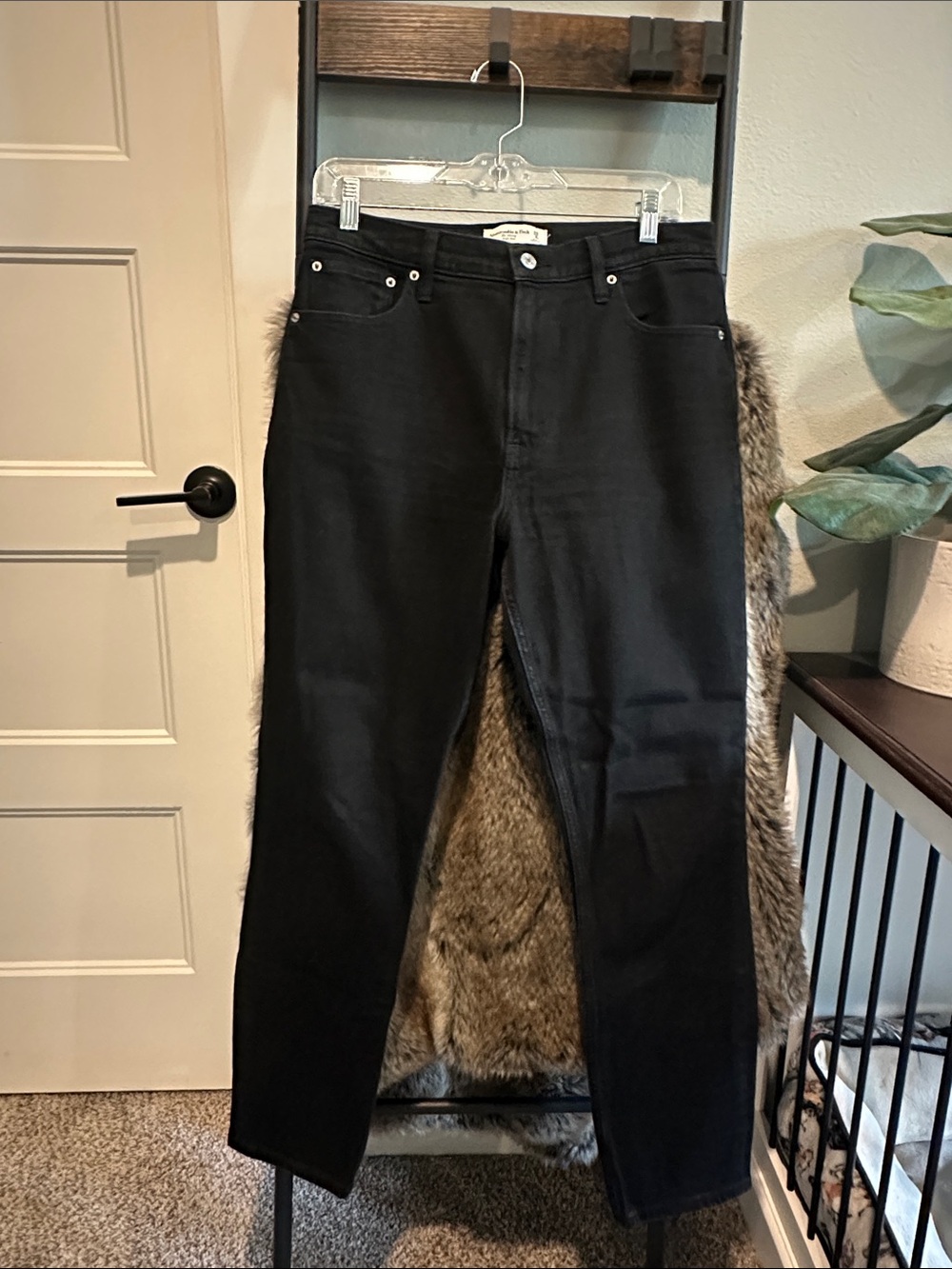 Abercrombie & Fitch Black Skinny High-Rise Jeans